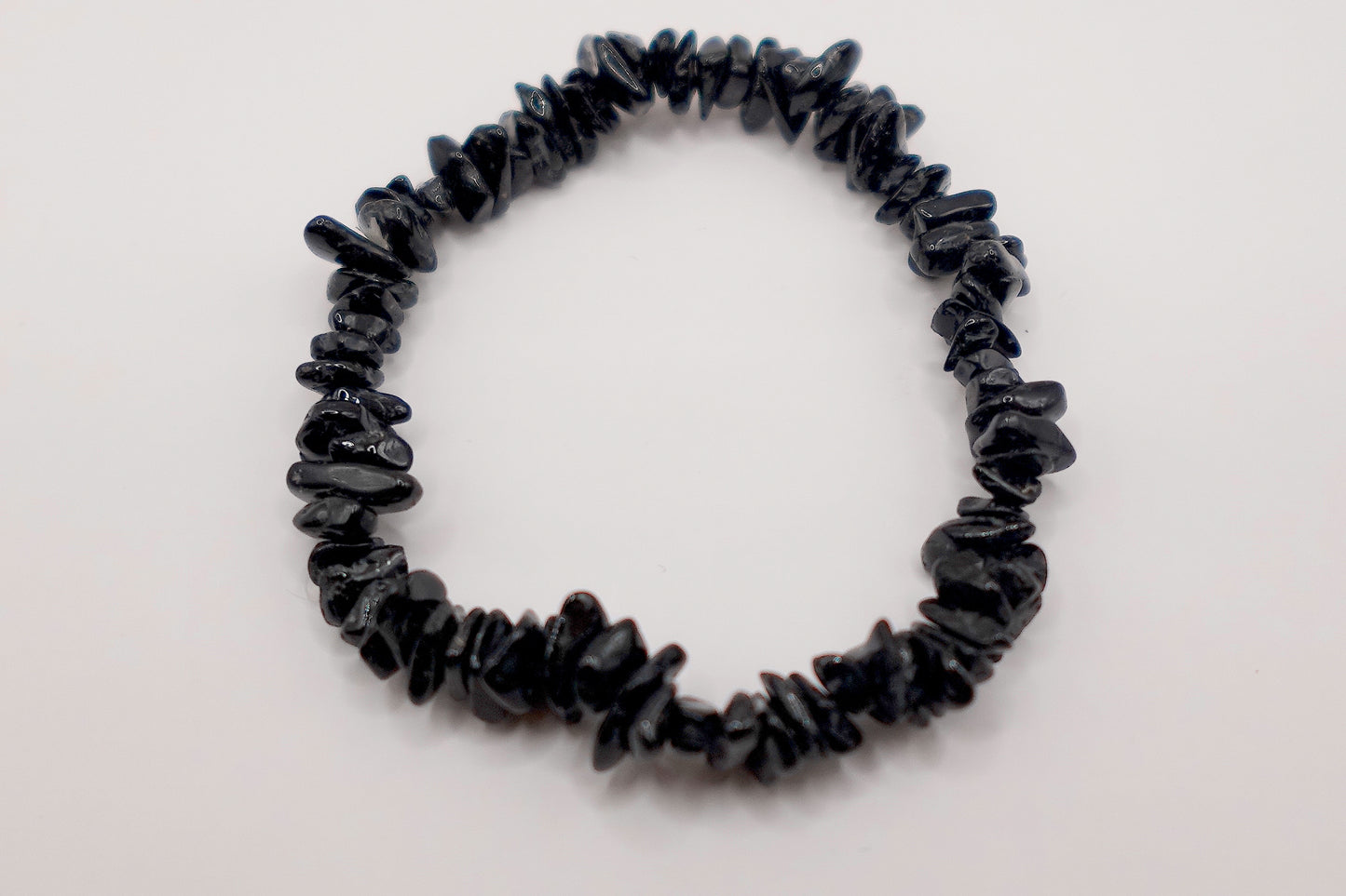 Black Tourmaline - Chip Bracelet - Handmade