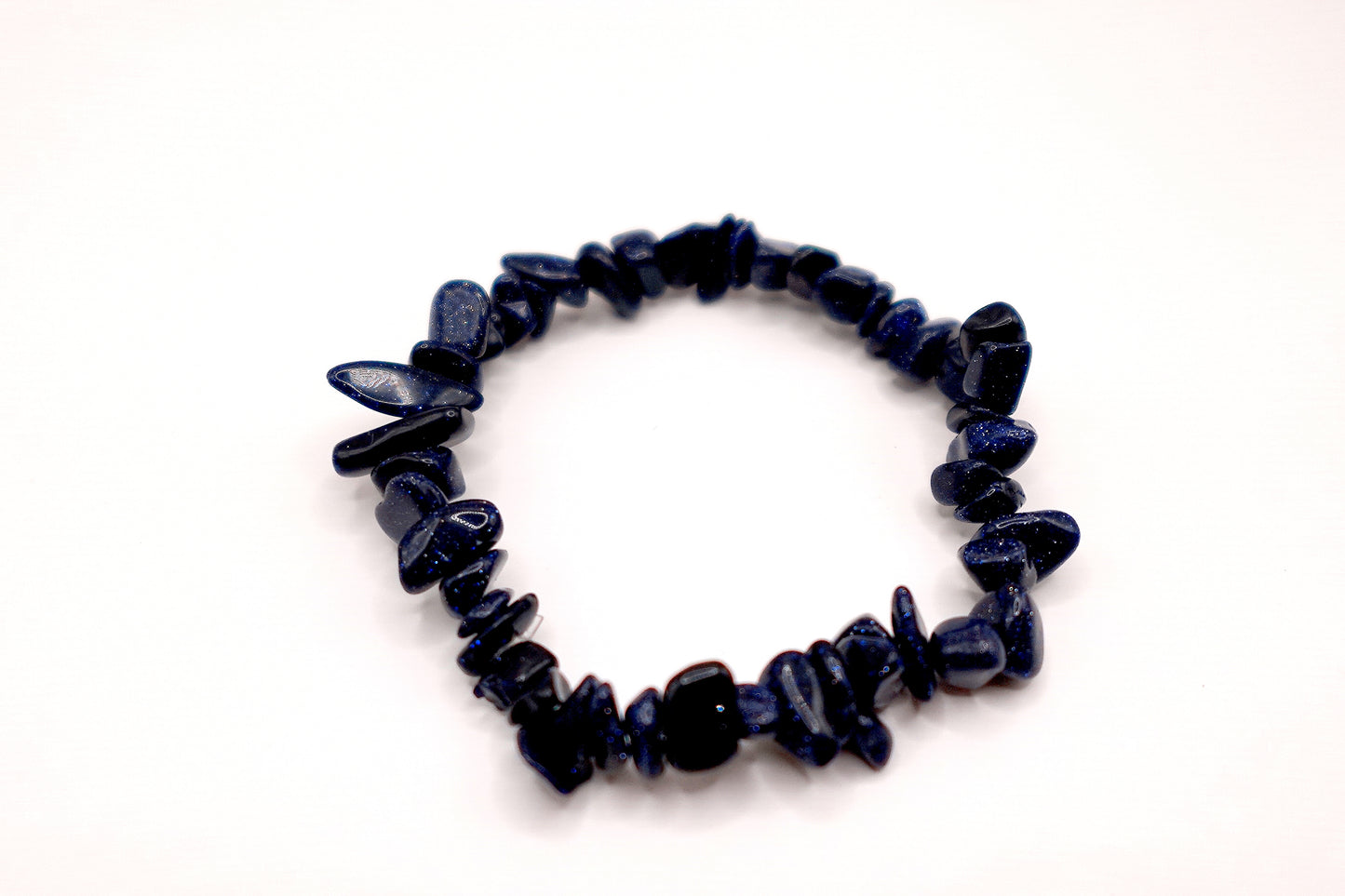 Blue Goldstone - Chip Bracelet - Handmade