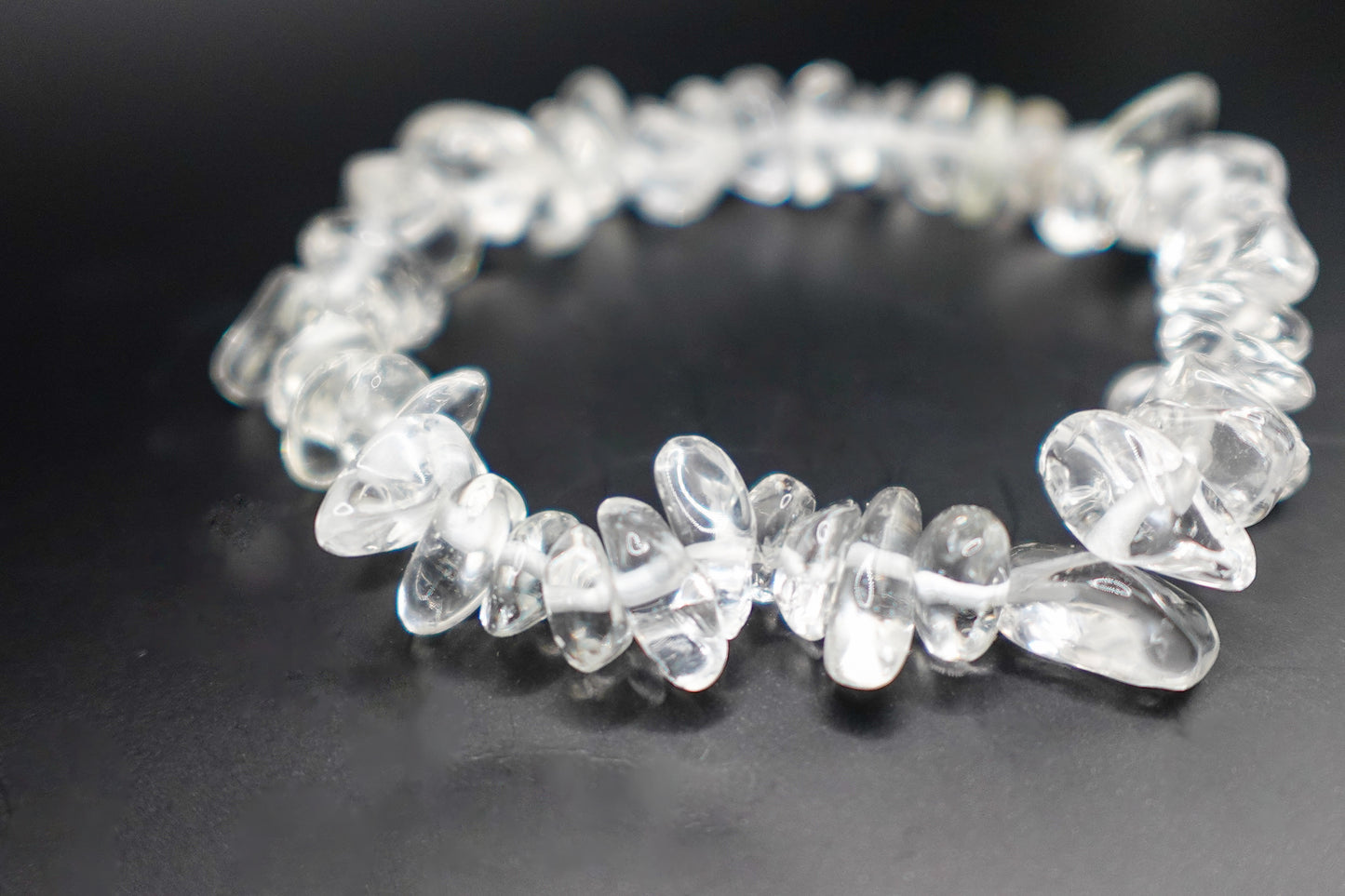 Clear Quartz - Chip Bracelet - Handmade