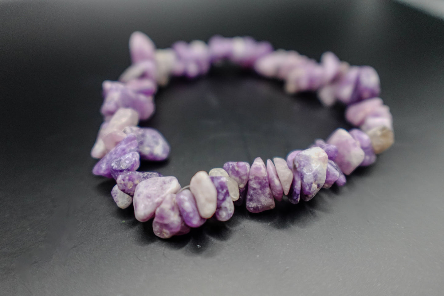 Lepidolite - Chip Bracelet - Handmade