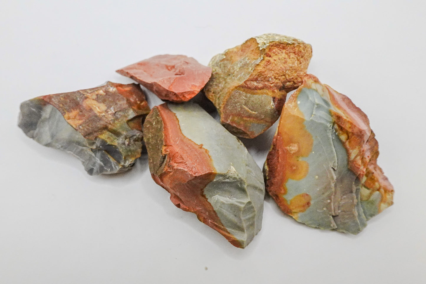 Polychrome Jasper - Tumbled  and Rough - Root Chakra