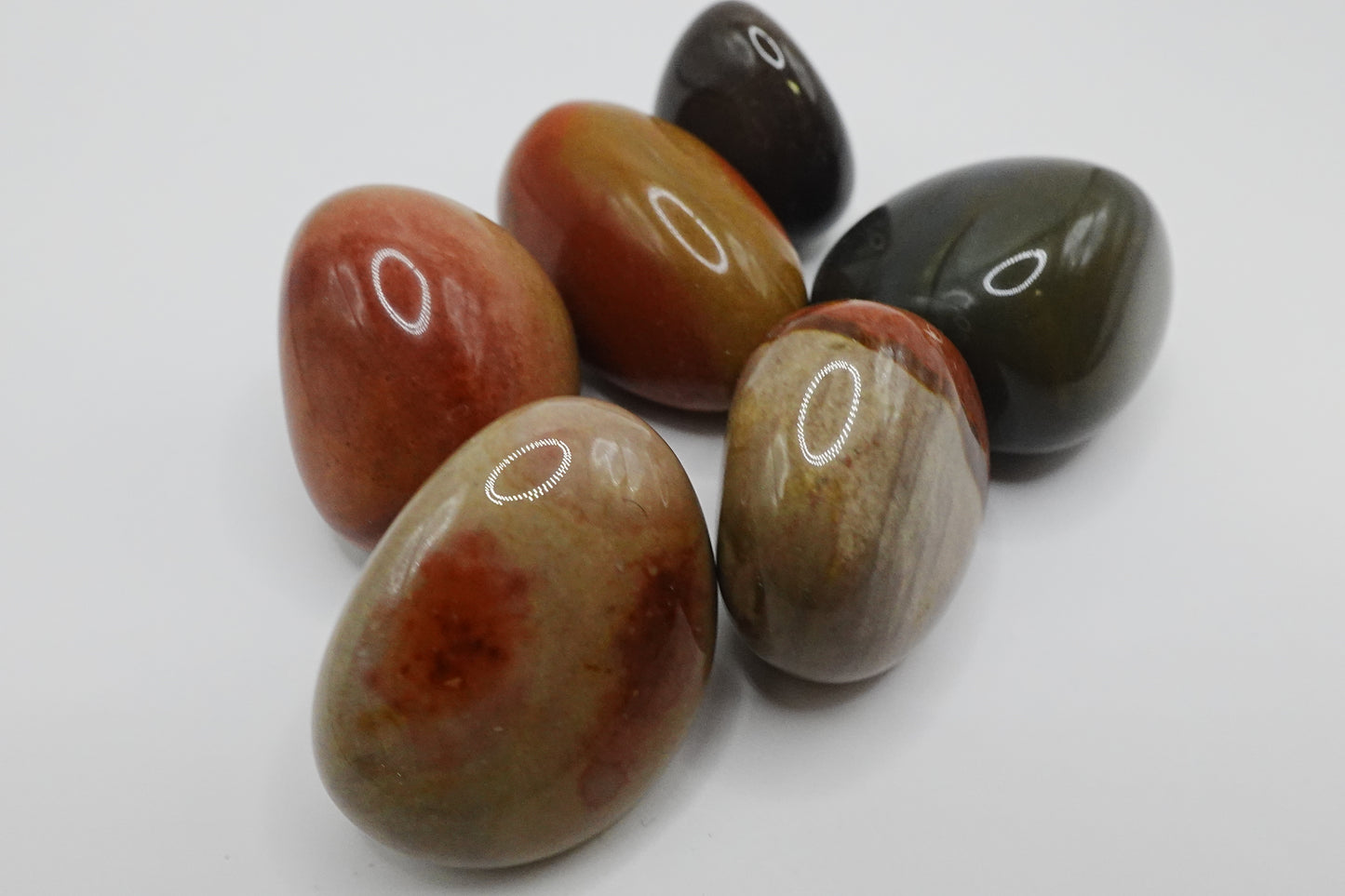 Polychrome Jasper - Tumbled  and Rough - Root Chakra