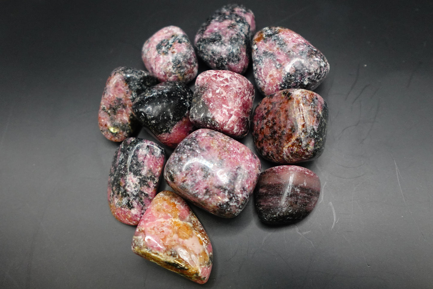 Rhodonite - Tumbled - LOVE, Passion, Heart Chakra, Reiki